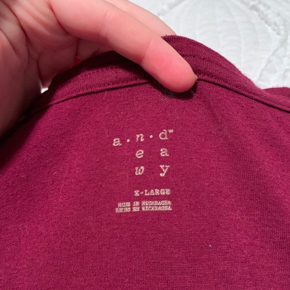 Maroon Plain Short Sleeve Shirt (bin2) - Picture 3 of 3